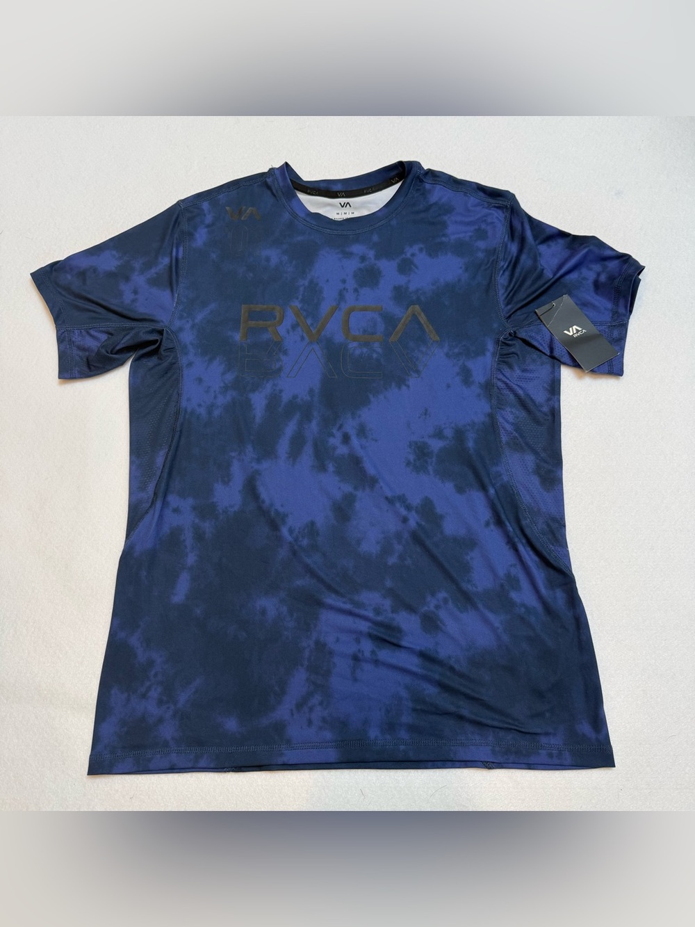 RVCA Men’s Navy Tie-Dye Dri-Fit Tee